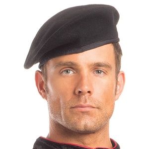 Felt Beret Adjustable Drawstring Back Unisex